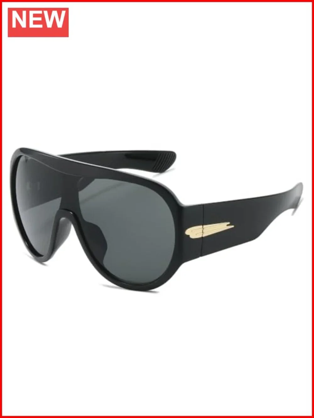 Retro Oversized Pilot Sunglasses Women Men UV400 Large Frame